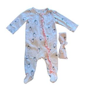 Jessica Simpson Sleeper with Headband Baby Girl 0-3 Months